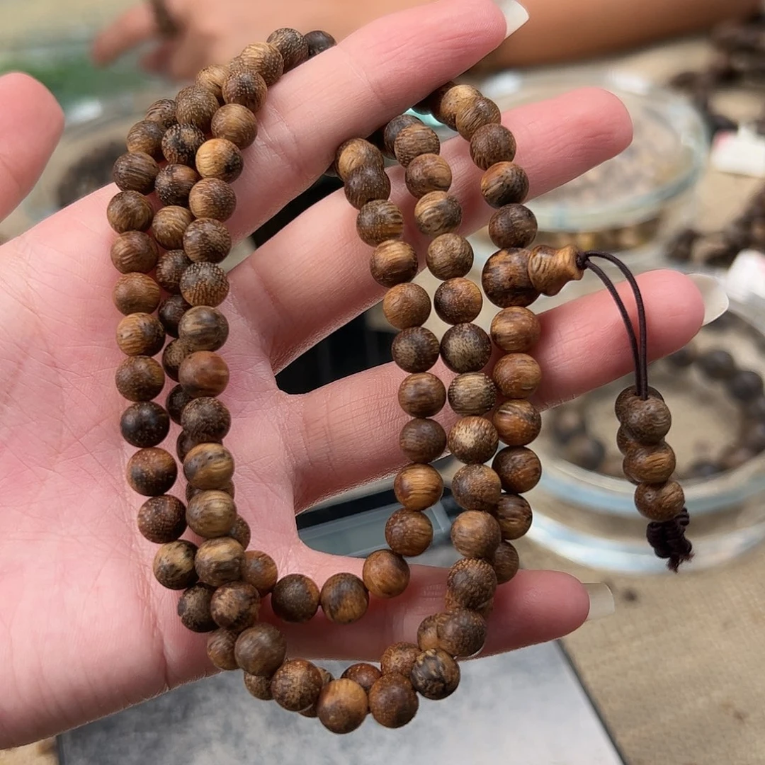 手串沉香沉香野汶莱07圆22g多圈多样性发一