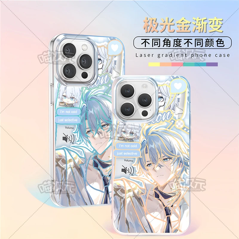 白厄崩铁适用苹果华为vivo一加oppoiPhone小米二次元极光金手机壳