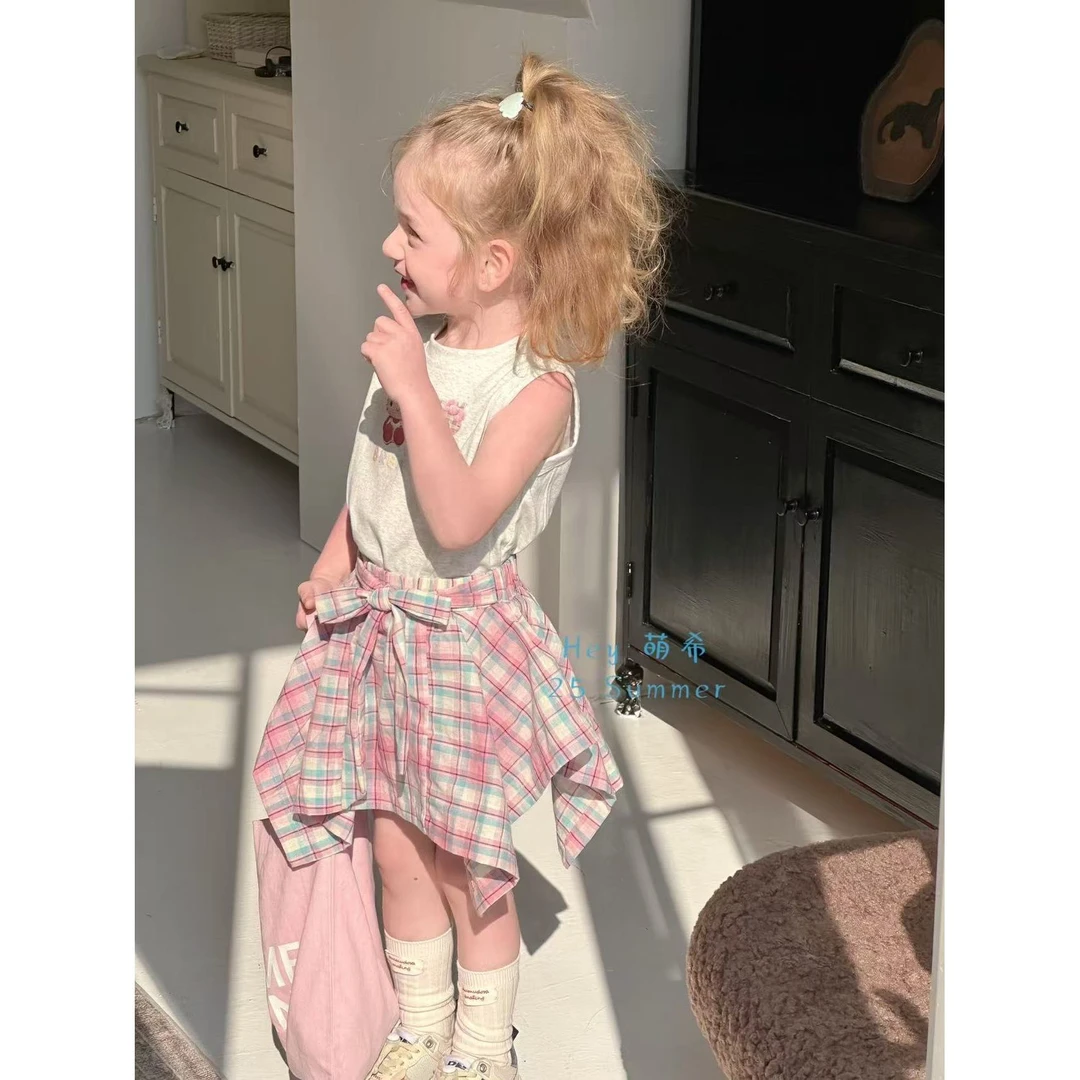 萌希·25夏~格子休闲短裤K653