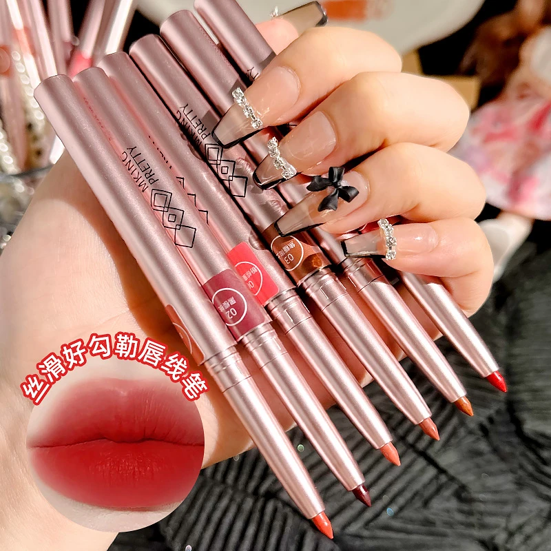 新手旋转唇线笔口红笔防水持久哑光女勾线唇笔彩妆