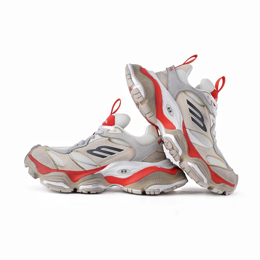 巴黎老爹5XL做旧新款厚底增高运动鞋休闲鞋男女同款情侣鞋