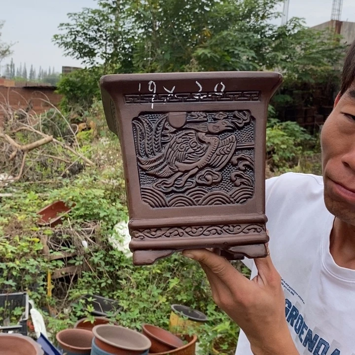 紫砂花盆紫砂茶具礼盒套装女夏