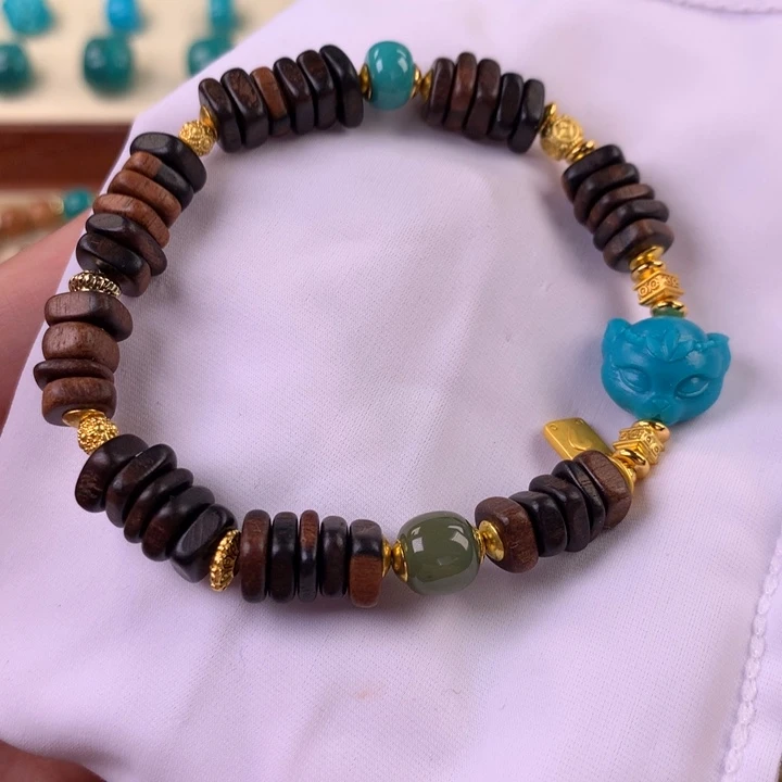 绿松石未镶嵌珠宝奇石沉香木