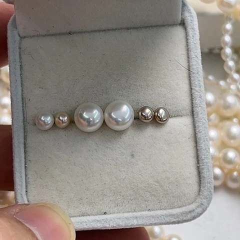 淡水珍珠颈饰银S925镶嵌