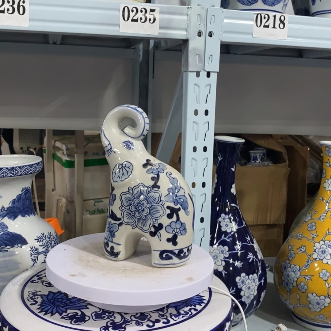 摆件大象摆件花瓶摆件