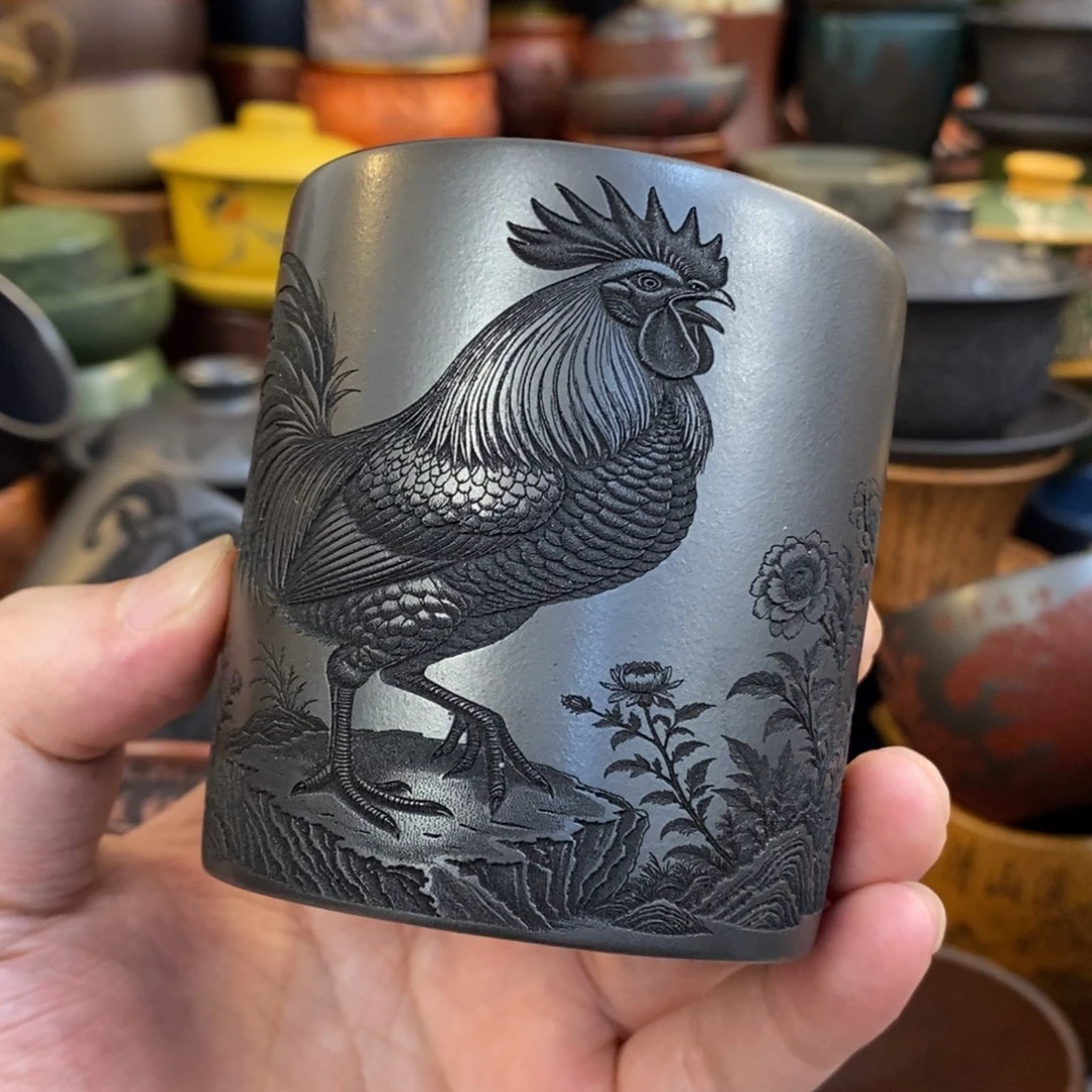紫砂公道杯宜兴全手工紫砂杯