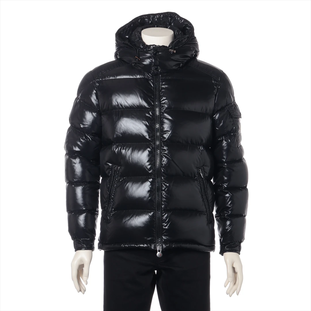 95新 蒙口 蒙口玛雅maya羽绒服黑色