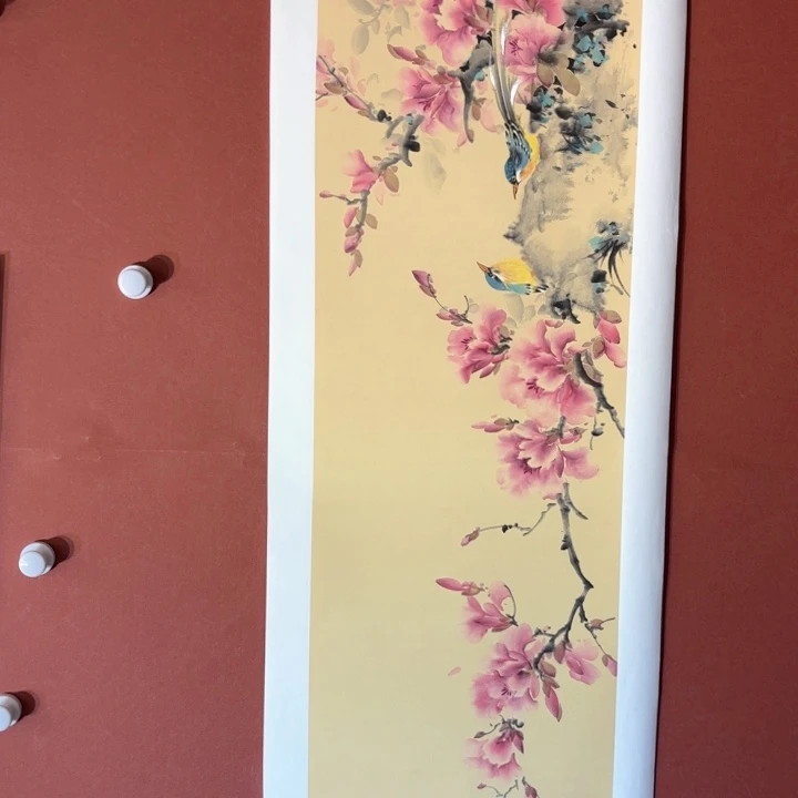 国画听兰老师花鸟