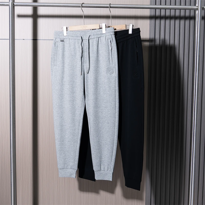 【李生严选】空气层运动裤卫裤男宽松春季束脚针织休闲裤23JDL316