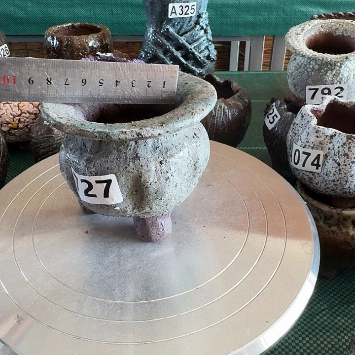 内口6高9粗陶手工