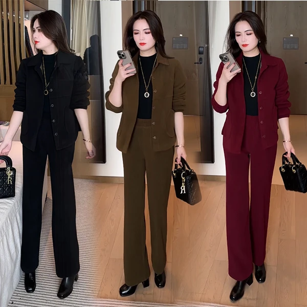 【季颜品牌】新款穿搭休闲时尚穿搭洋气显瘦宽松不挑人长袖套装59