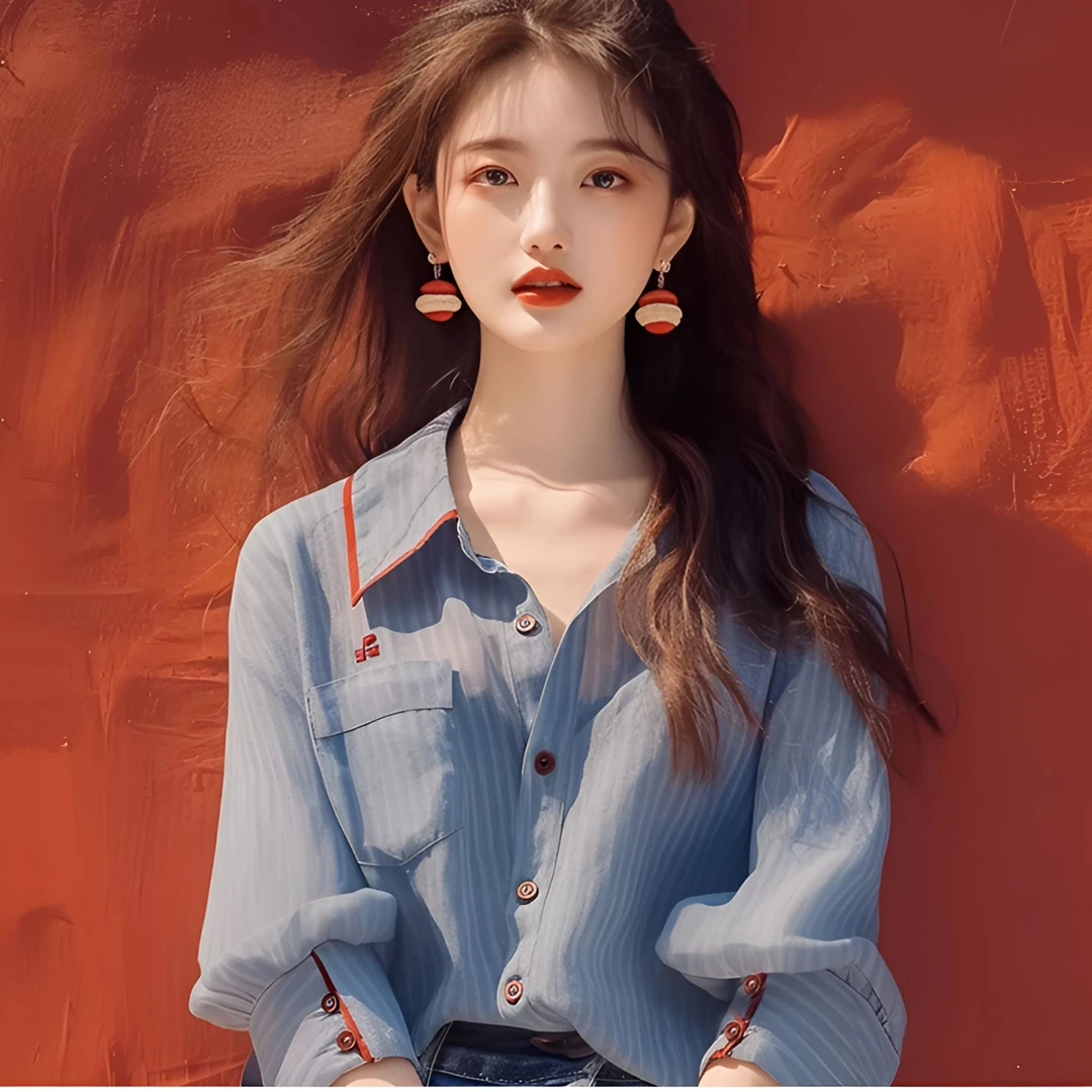 今年流行漂亮别致绝美上衣法式独特超好看减龄条纹衬衫女