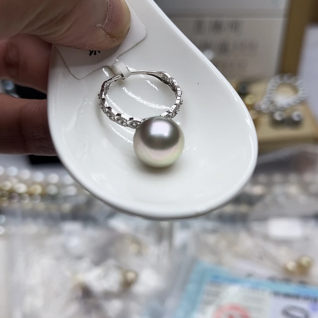 海水珍珠18K金镶嵌戒指