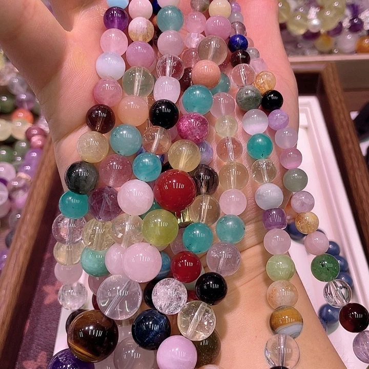 水晶手串未镶嵌塔链随机发