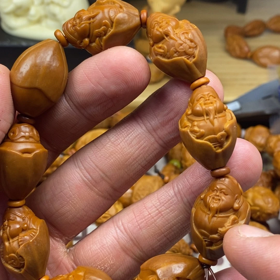 橄榄核手串/手链橄榄核雕刻工艺手串7