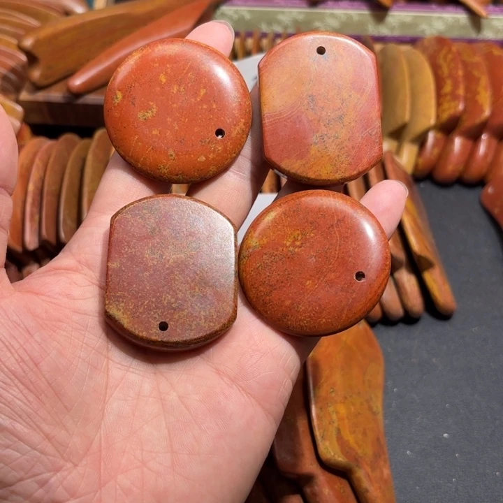 红砭石精品款无事牌小圆牌