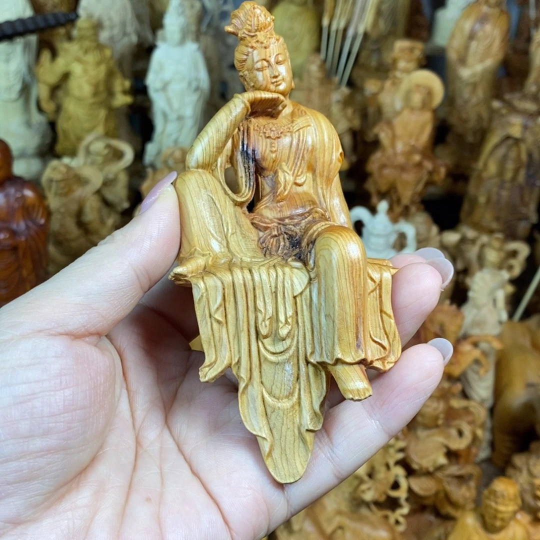木微瑕崖柏13高垂腿观音
