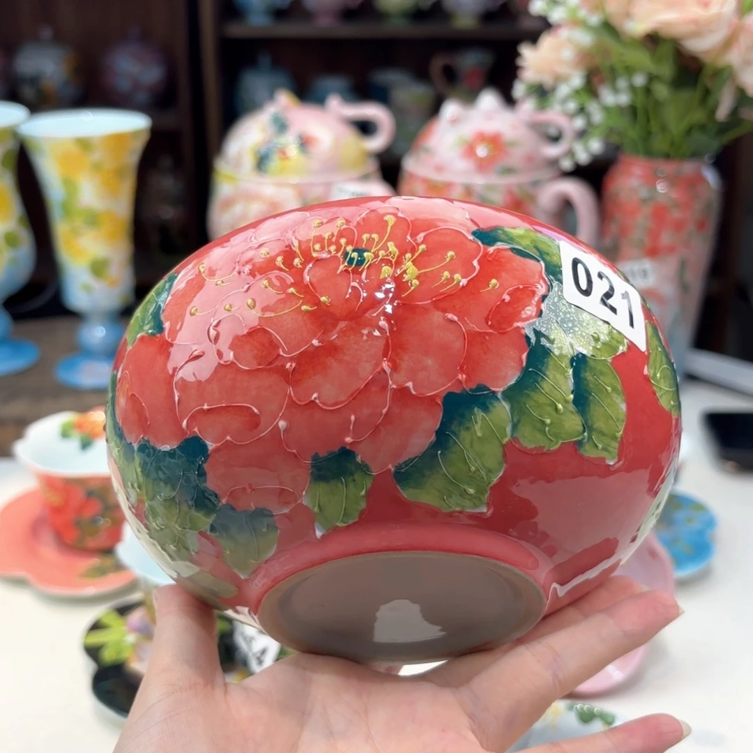 景德镇手绘高温釉下彩陶瓷茶具