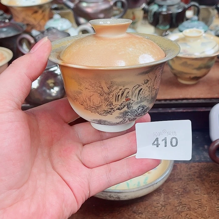 沁庐柴窑古法柴烧全手工茶具