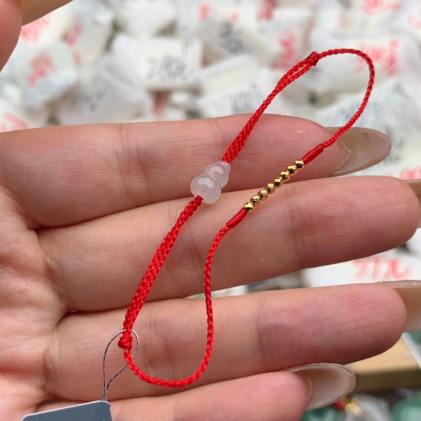 【闪购商品】翡翠手绳18K金镶嵌一