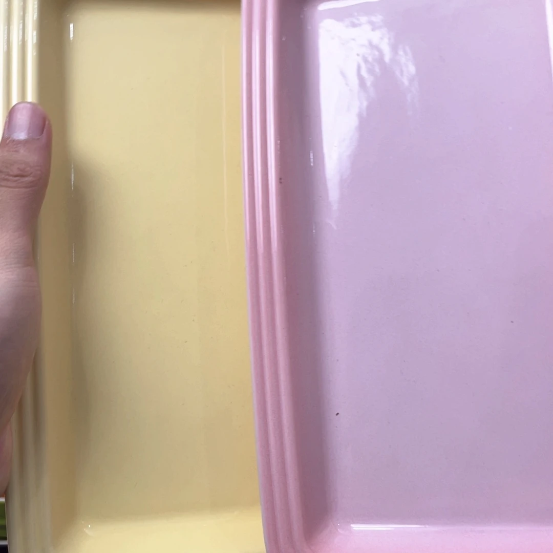 瓷片微瑕2个长鱼盘