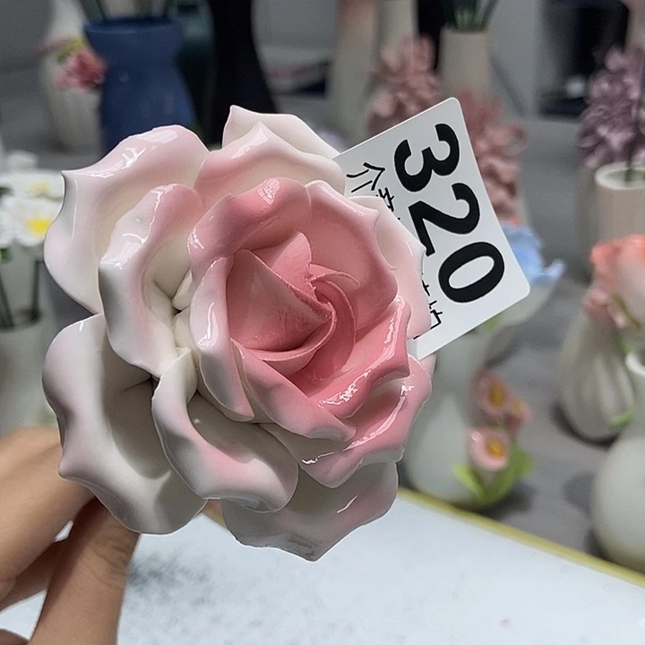 陶瓷纯手工捏花设计