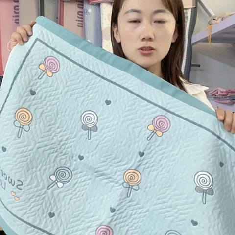 棉纱布棉绿色棒棒糖
