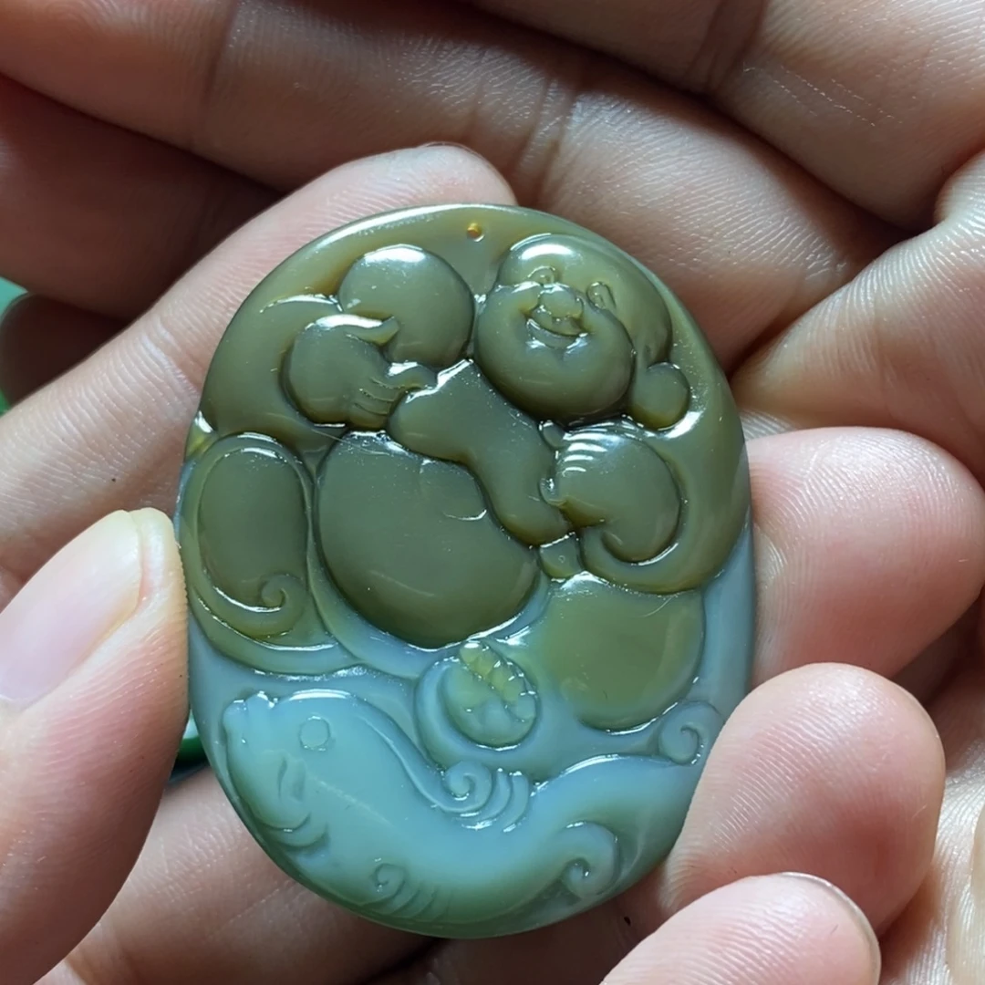 和田玉（碧玉）未镶嵌挂件