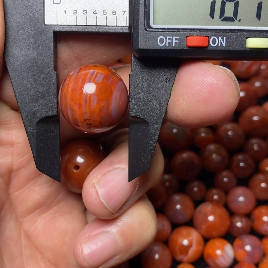 未镶嵌圆珠南红玛瑙203号圆珠一个