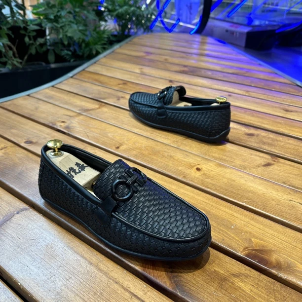 印花皮防滑素面防臭豆豆鞋乐福鞋百搭舒适日奢风2310