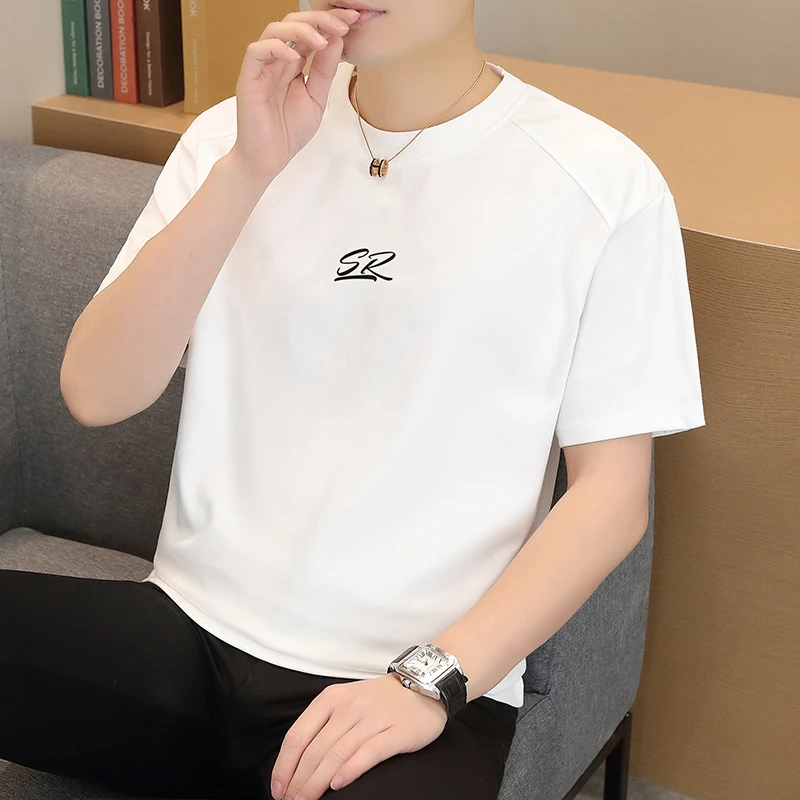 TERINELO/黛芮奈勒夏季短袖圆领夏季男款国潮T恤男士百搭新中式