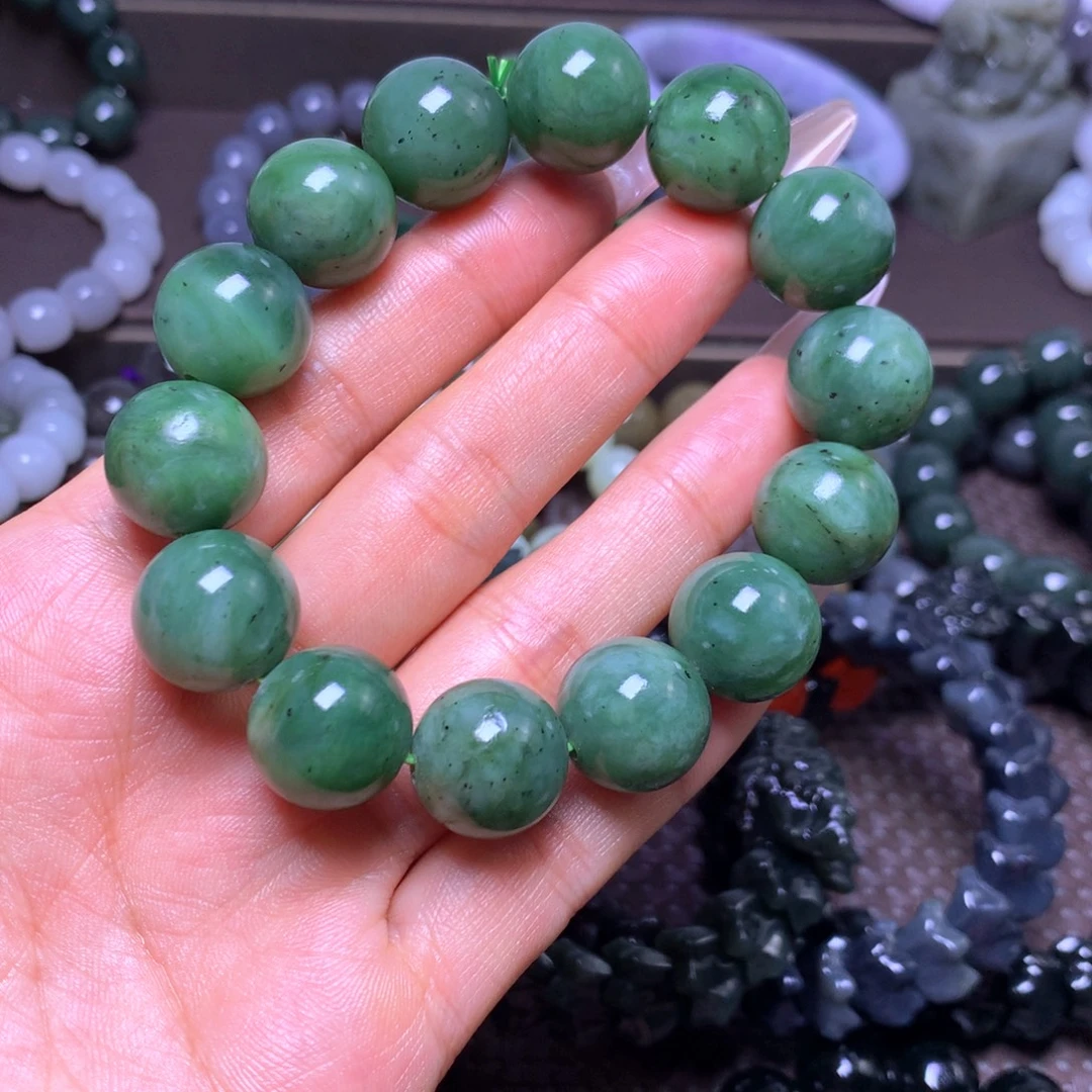 和田玉未镶嵌手串卡16