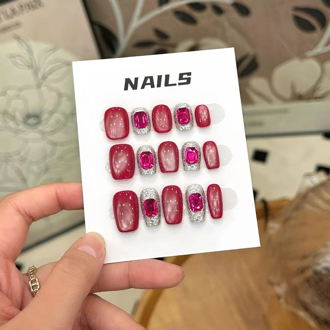 大红袍-Naier奈儿轻奢高定美甲10片装