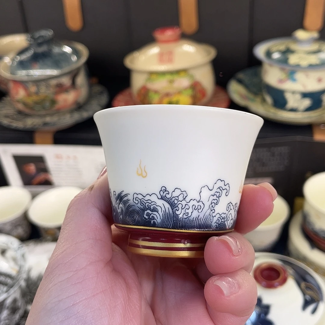 陶景德陶瓷盖碗茶具