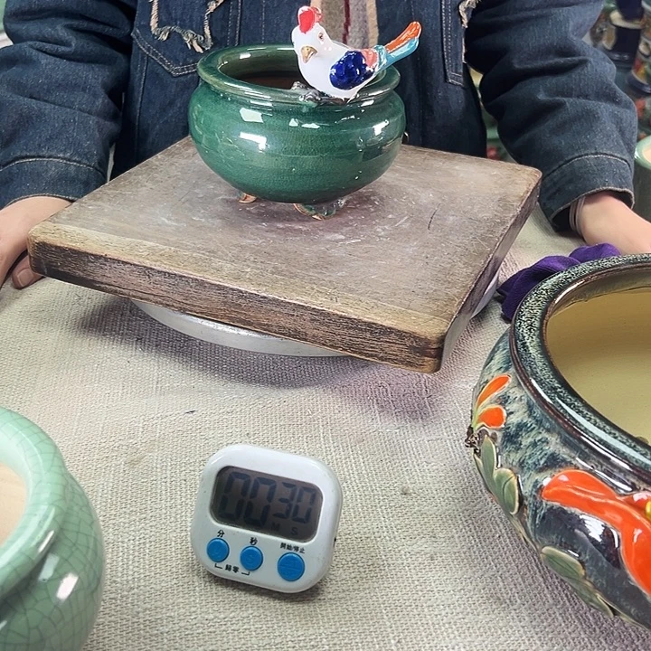 泳坤堂石湾花盆陶瓷