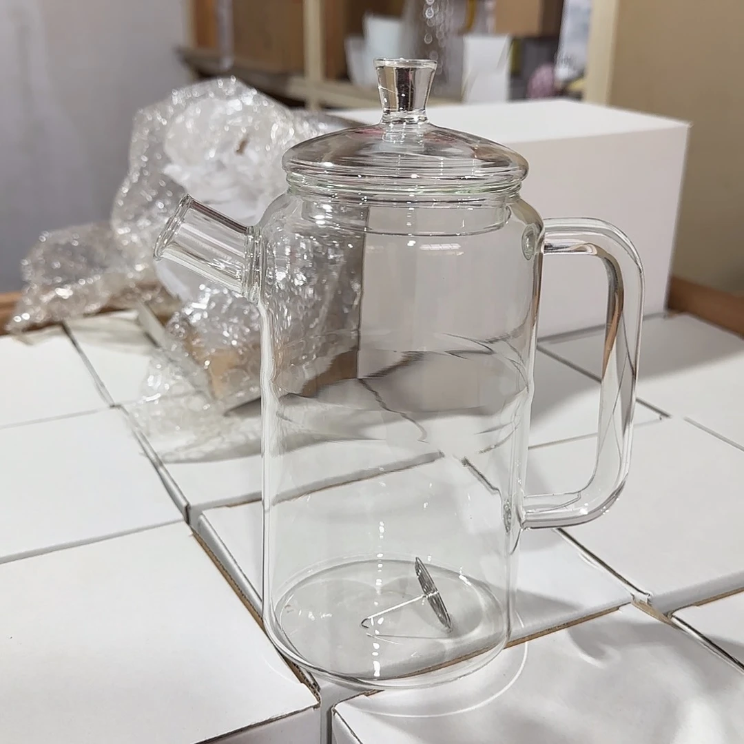 888号高硼硅玻璃花茶壶微瑕