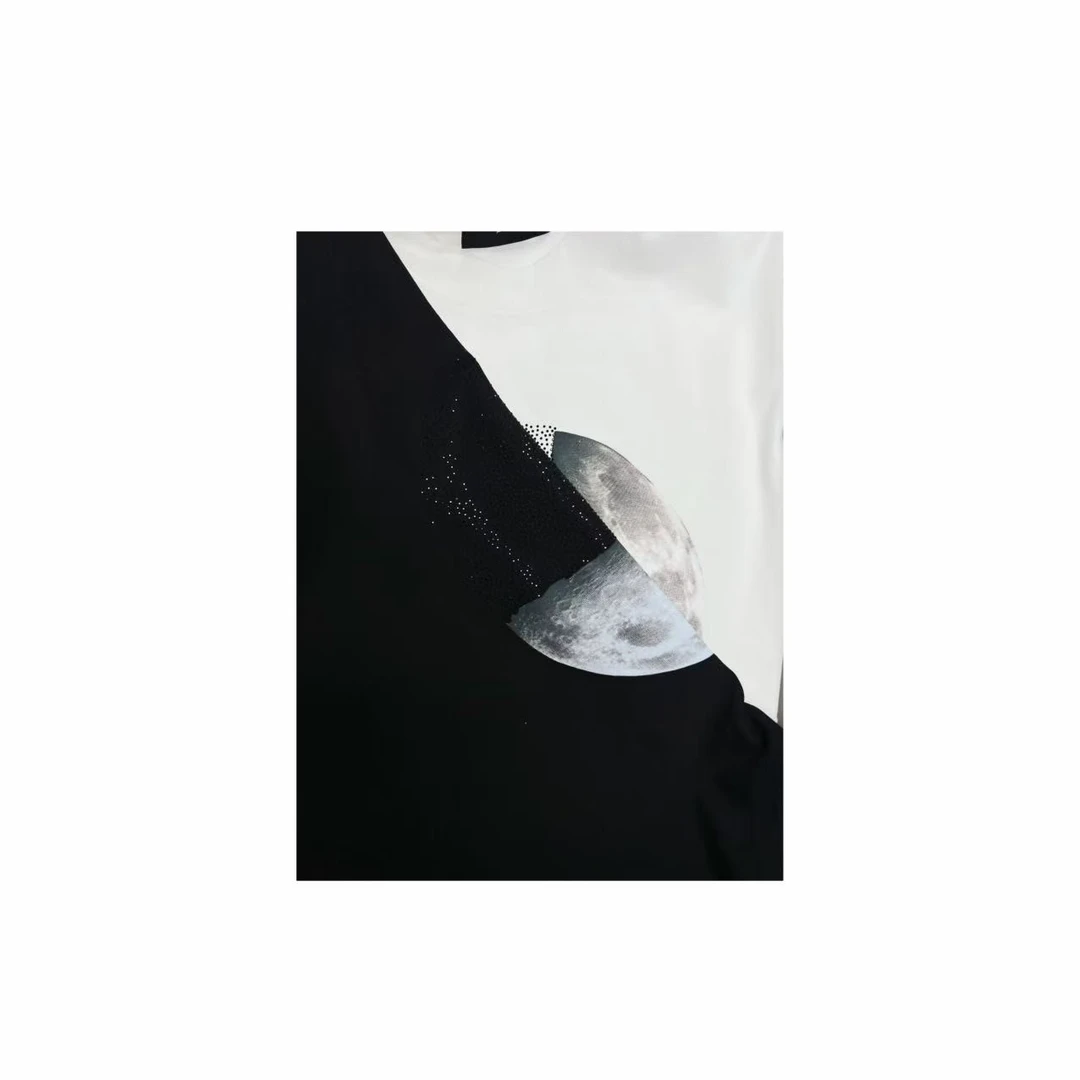 【38号链接】*月球款* 重工满钻潮牌宽松圆领010春夏休闲半袖