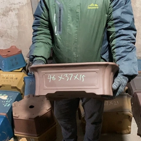 紫砂花盆手工制作