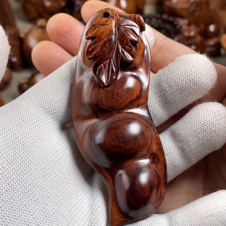 黄花梨/降香黄檀福豆把件