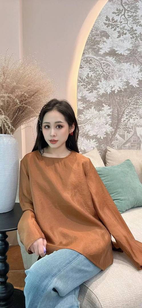 【禾禾家】“浣溪纱”新中式春款时尚百搭女士上衣 16696