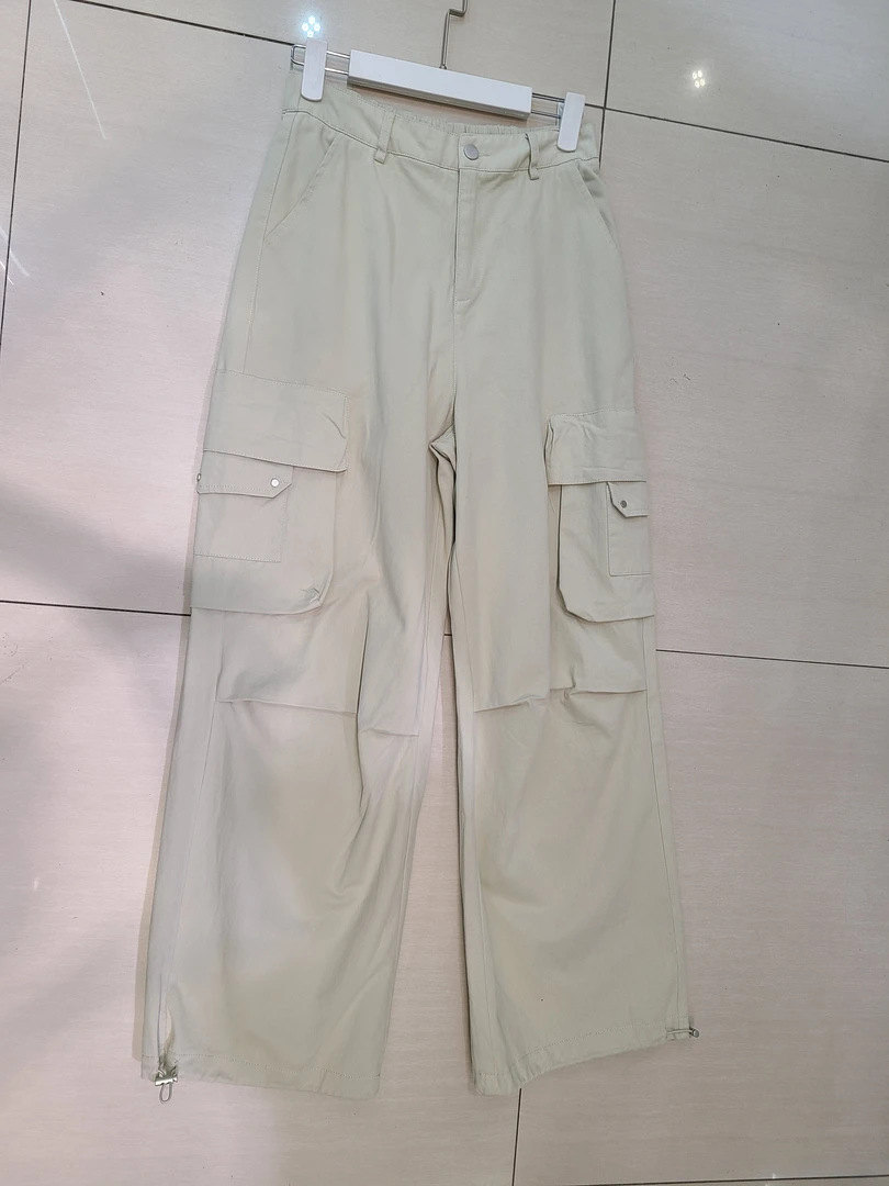 8号站台春季新品851K02工装裤直筒时尚阔腿宽松潮流
