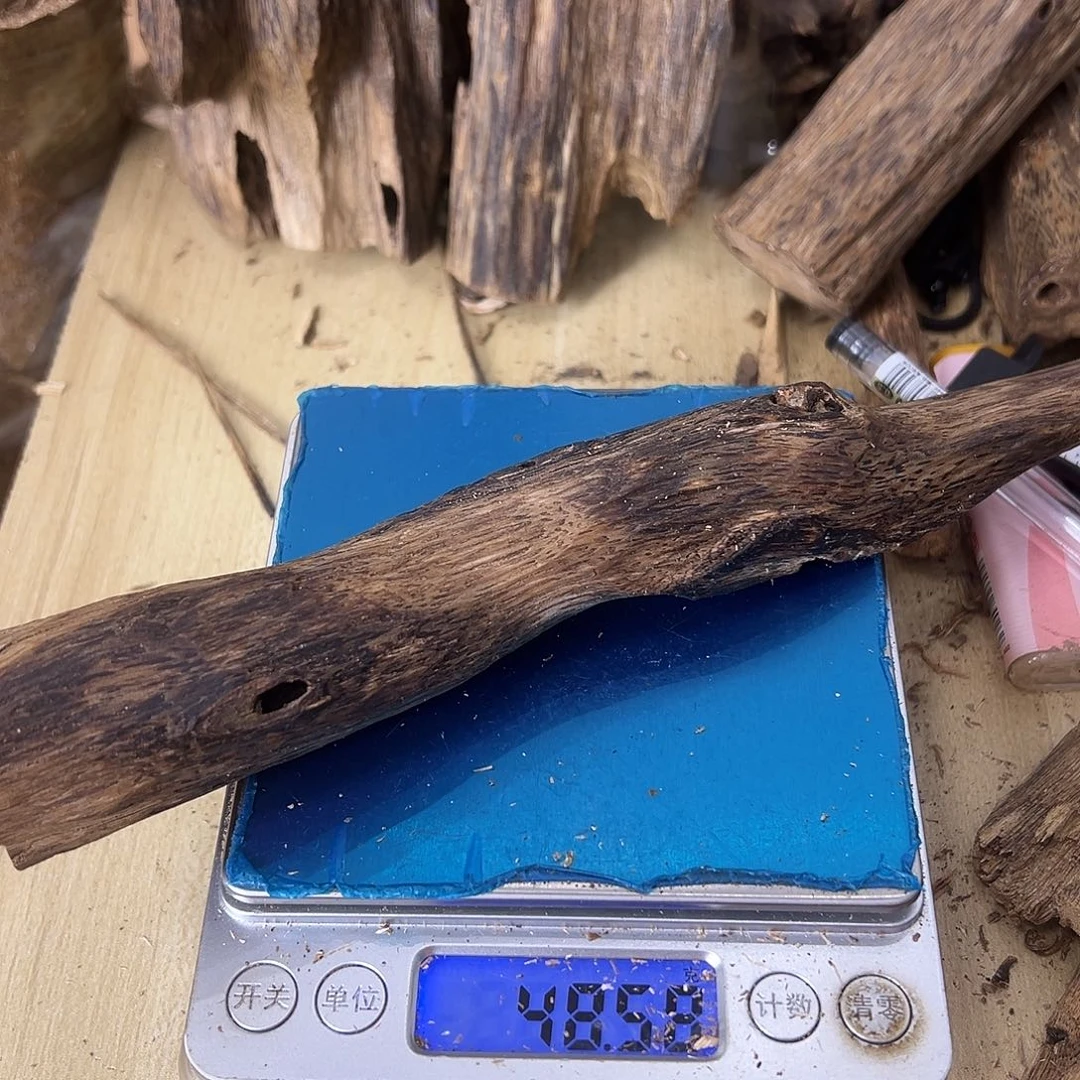 香料绿奇楠虫漏48克白棋天然虫