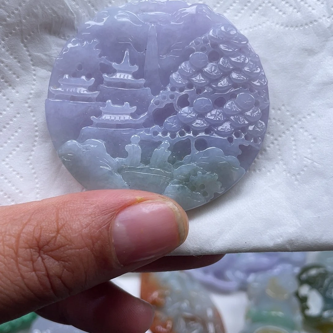 颈饰未镶嵌翡翠翡玉缘翡翠