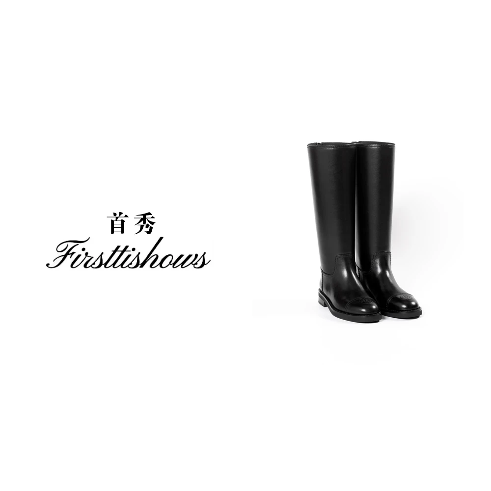 首秀·国奢【山茶花系列】人间富贵山茶花高筒靴宽版长筒靴669/665