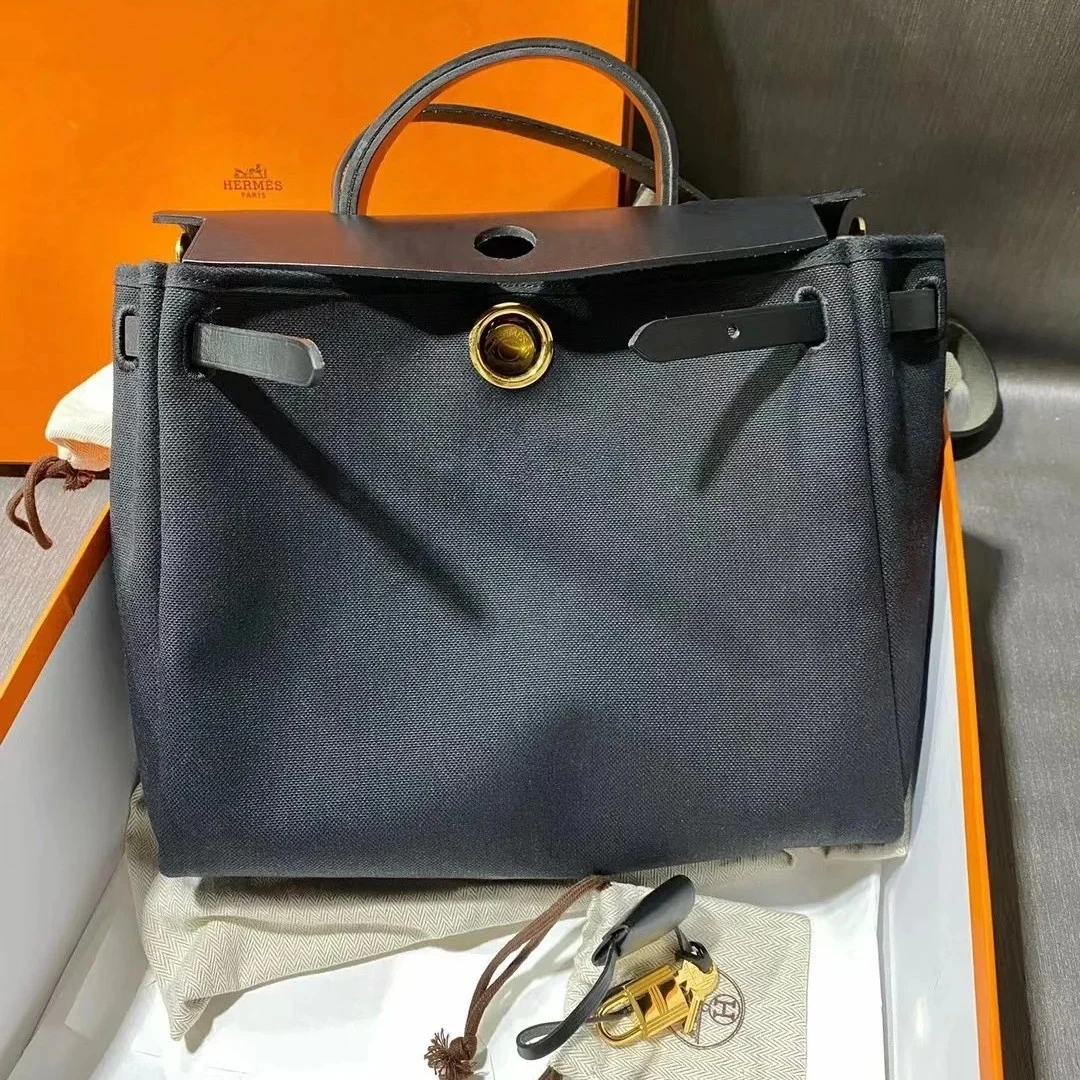 99新 Hermes/爱马仕 爱马仕内缝金扣herbag31 25060069-04