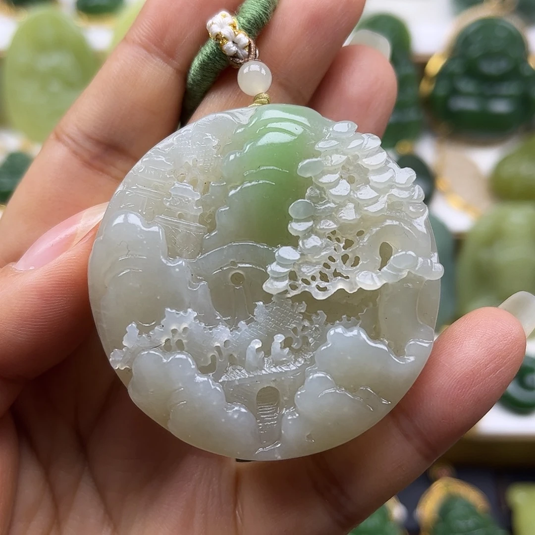 和田玉未镶嵌颈饰