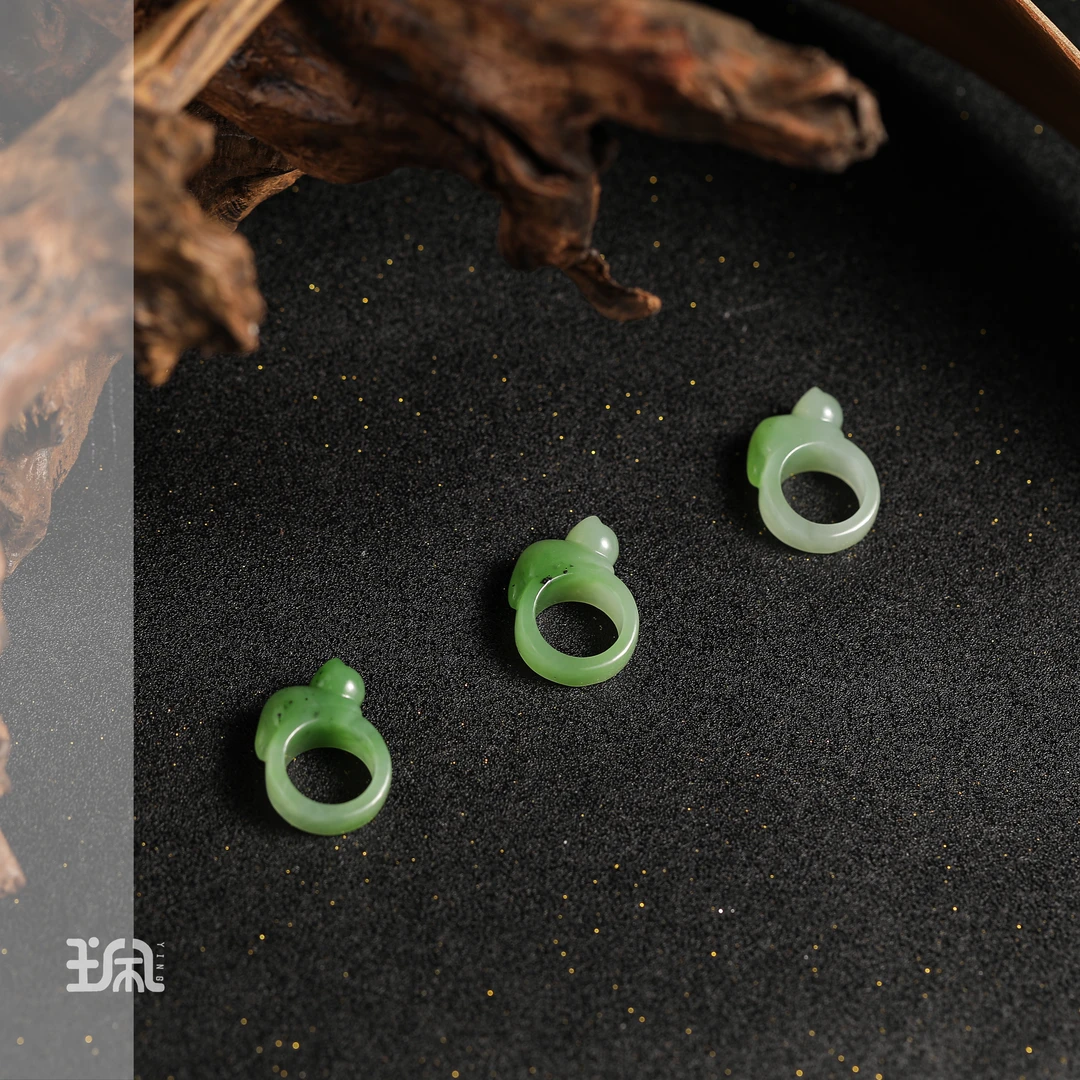 小绿猫|和田玉*戒指*未镶嵌XYC25060805多样性发其一