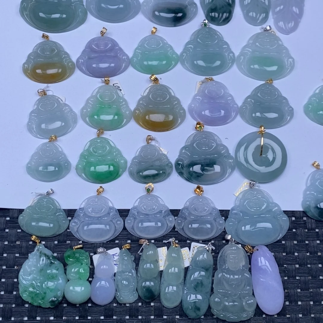 翡翠未镶嵌颈饰天然翡翠