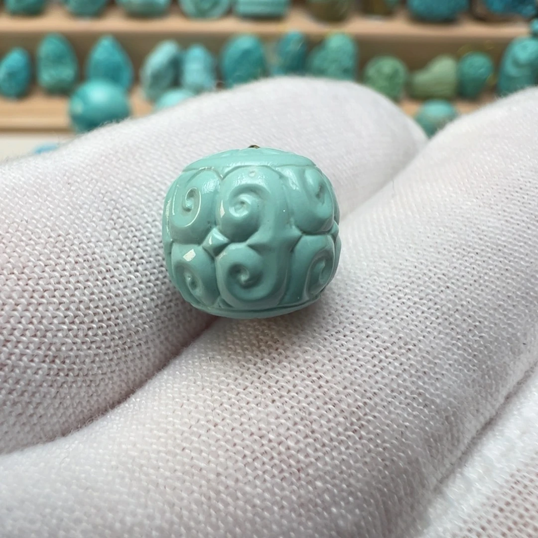 绿松石未镶嵌配饰10.7*10.2