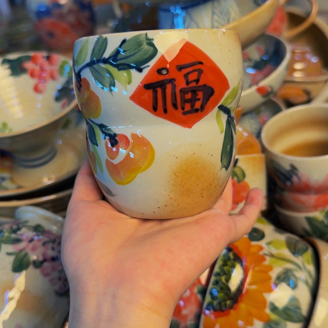 瓷片景德镇陶瓷手工手绘